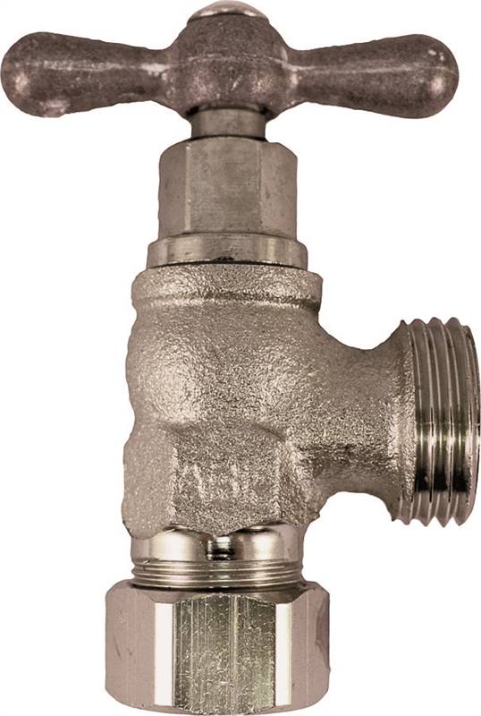 ARROWHEAD Arrowhead Brass 221CCLF Washing Machine Valve, Bronze Alloy, Red, Nickel