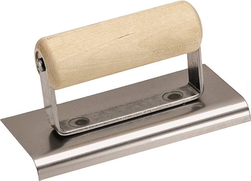 MARSHALLTOWN Marshalltown CE502S Hand Edger, 6 in L Blade, 2-1/2 in W Blade, Stainless Steel Blade, 3/8 in Lip, 1/4 in Lip Radius