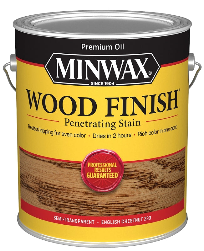 MINWAX Minwax 710440000 Wood Stain, Oil Base, English Chestnut, Liquid, 1 gal, Can PAINT MINWAX