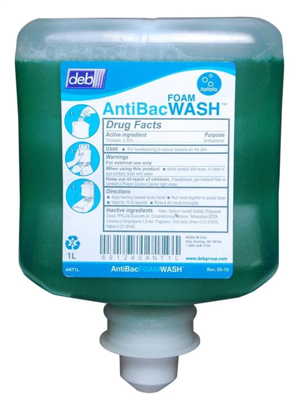 NORTH AMERICAN PAPER North American Paper ANT1L Hand Soap, Creamy Foam, Green, Pleasant, 1 L