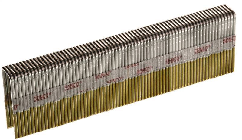 SENCO Senco N15BAB Wire Staple, 7/16 in W Crown, 1-1/4 in L Leg, 16, Galvanized