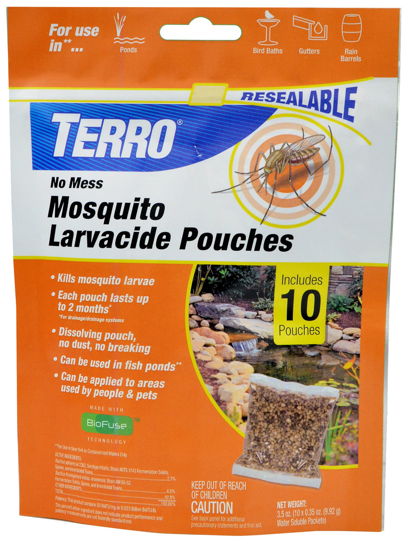 TERRO Terro T1210 Mosquito Larvacide Pouch, 3.5 oz LAWN & GARDEN TERRO