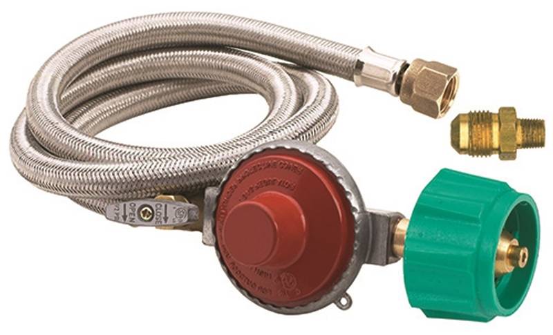 BAYOU CLASSIC Bayou Classic M5HPR-1 Hose and Regulator, 3/8 in Connection, 48 in L Hose, Stainless Steel APPLIANCES & ELECTRONICS BAYOU CLASSIC