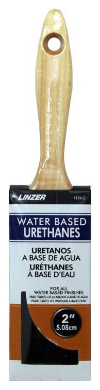 LINZER Linzer HD 1126-0200 Water Based Urethane Brush, 2 in L Bristle PAINT LINZER