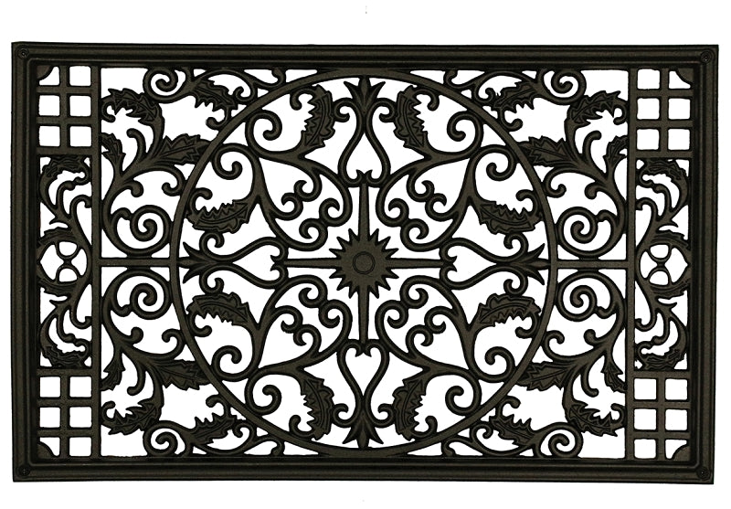 NUVO IRON Nuvo Iron ACW61 Series Gate Fence Insert, 15 x 24 in Dimensions, Rectangular, Aluminum, Black