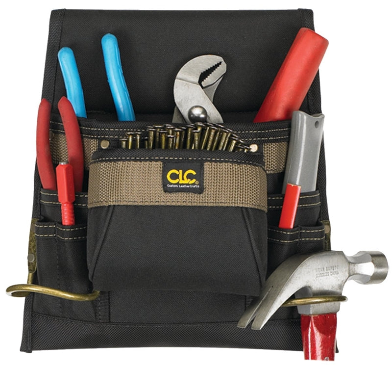 HULTAFORS CLC Tool Works Series 1823 Nail and Tool Bag, 8-Pocket, Polyester TOOLS HULTAFORS