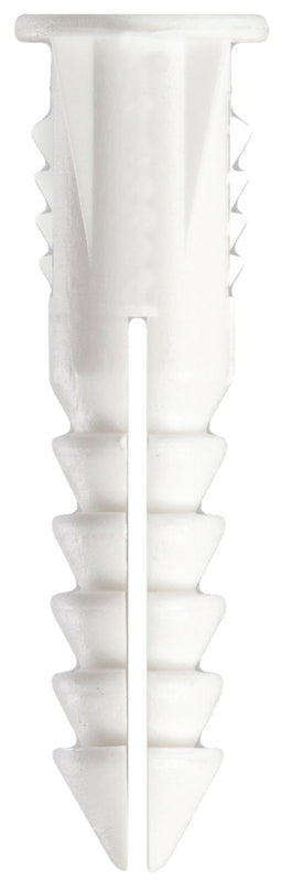 COBRA ANCHORS Cobra Anchors 187S Screw Anchor, #6-8 Thread, 1 in L, Polyethylene, 100 lb, 10/PK