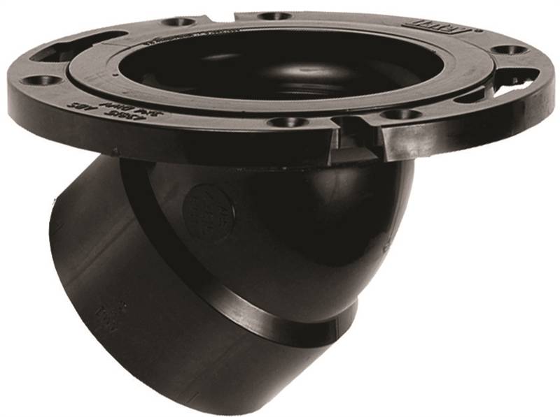 OATEY Oatey 43815 Closet Flange, 2.36 in W Dimensions, 3, 4 in Connection, ABS, Black