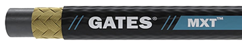 GATES Gates MXT MEGASYS 85053 Wire Braid Hose, 1.38 in OD, 1 in ID, 50 ft L, 2400 psi Pressure, Synthetic Rubber, Black HARDWARE & FARM SUPPLIES GATES
