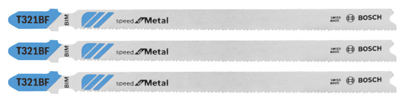 BOSCH Bosch T321BF3 Jig Saw Blade, 0.3 in W, 5-1/4 in L, 12 TPI TOOLS BOSCH