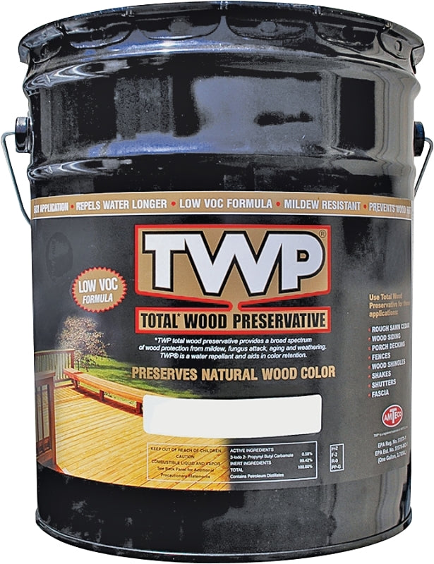 TWP (AMTECO) TWP 1500 Series TWP-1501-5 Wood Preservative, Cedartone, Liquid, 5 gal, Can