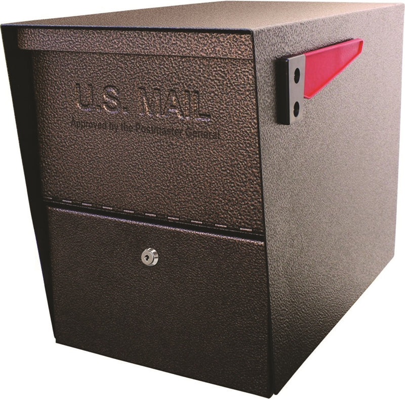 MAIL BOSS Mail Boss 7208 Packagemaster Series Mailbox, Steel, Bronze, 11-1/4 in W, 21 in D HARDWARE & FARM SUPPLIES MAIL BOSS