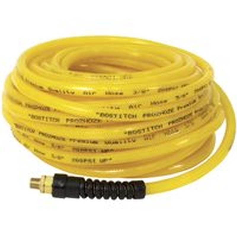 STANLEY-BOSTITCH Bostitch PRO-14100 Air Hose, 1/4 in OD, 100 ft L, MNPT, 300 psi Pressure, Polyurethane, Yellow TOOLS STANLEY-BOSTITCH
