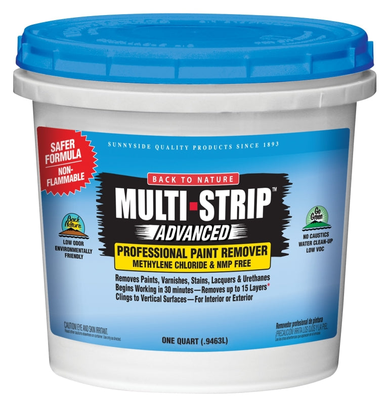 SUNNYSIDE Sunnyside 65732 Paint/Varnish Remover, Creamy Gel, Mild, 1 qt PAINT SUNNYSIDE