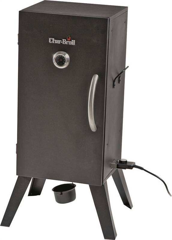 CHAR-BROIL Char-Broil 18202077 Analog Electric Smoker, 544 sq-in W Cooking Surface, Aluminized Steel Cooking Surface, 120 V