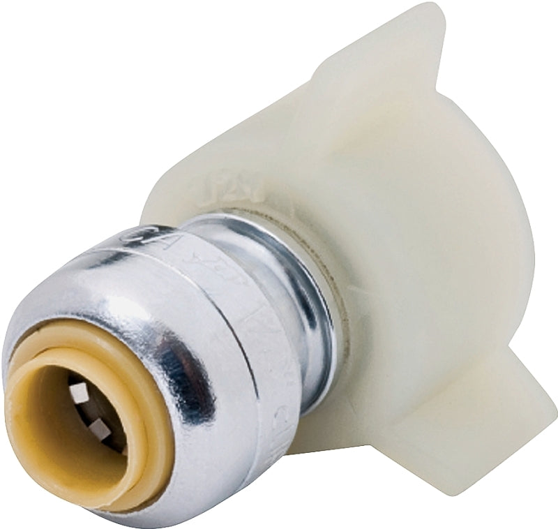SHARKBITE SharkBite U3531LFA Pipe Connector, 1/4 x 7/8 in, Threaded, Brass, 200 psi Pressure PLUMBING, HEATING & VENTILATION SHARKBITE