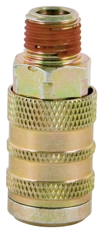 BOSTITCH Bostitch IC-14M Hose Coupler, 1/4 x 1/4 in, MNPT, Steel, Plated TOOLS BOSTITCH