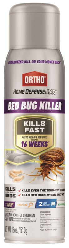 ORTHO Ortho Home Defense Max 0201405 Bed Bug Killer, Liquid, Spray Application, 18 oz Can LAWN & GARDEN ORTHO