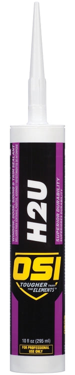 OSI OSI 1256934 Window/Door/Siding Sealant, White, 1 to 14 Days Curing, >40 deg F, 10 fl-oz Cartridge PAINT OSI
