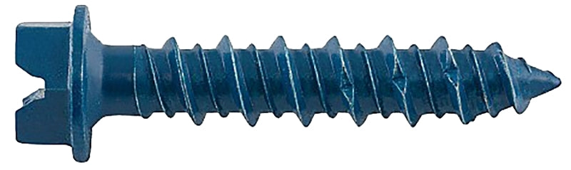DEWALT DEWALT UltraCon+ Series DFM12726 Concrete Screw Anchor, 1/4 in Dia, 2-3/4 in L, Carbon Steel, Zinc Stalgard, 100/BX HARDWARE & FARM SUPPLIES DEWALT