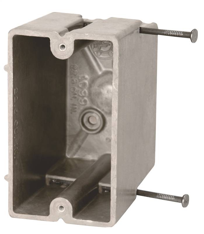 ALLIED MOULDED PRODUCTS fiberglassBOX 1099-N Electrical Box, 1 -Gang, 2 -Outlet, 4 -Knockout, Fiberglass Reinforced Polyester BMC ELECTRICAL ALLIED MOULDED PRODUCTS