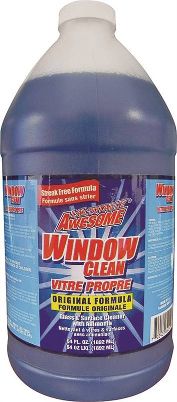 AWESOME PRODUCTS LA's TOTALLY AWESOME 240 Glass Cleaner Refill, 64 oz, Liquid, Ammonia, Blue