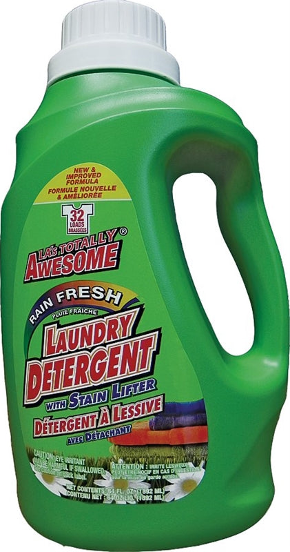AWESOME PRODUCTS LA's TOTALLY AWESOME 232 Laundry Detergent, 64 oz, Liquid, Rain Fresh