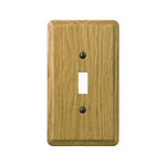 AMERELLE Amerelle 901TL Wallplate, 5-1/4 in L, 3 in W, 1 -Gang, Oak Wood