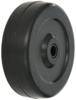 DH CASTERS Dh Casters W-SR40100B3 Caster Wheel, 4 in Dia Wheel, 3/8 in Dia Bore, 1 in Thick Wheel, 140 lb Load, Soft Rubber, Black HARDWARE & FARM SUPPLIES DH CASTERS