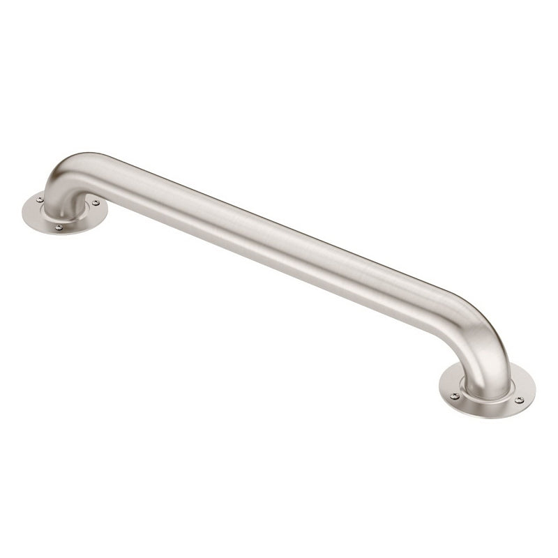 MOEN Moen LR7524 Grab Bar, 24 in L, 3 in W, 24 in L Bar, 300 lb, Stainless Steel, Screw