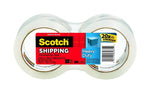 SCOTCH Scotch 3850-2 Series Packaging Tape, Hot Melt Adhesive, 54.6 yd L, Clear, 1.88 in W