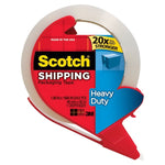 SCOTCH Scotch 3850-RD Series Packaging Tape, Hot Melt Adhesive, 54.6 yd L, Clear, 1.88 in W, Polypropylene Backing