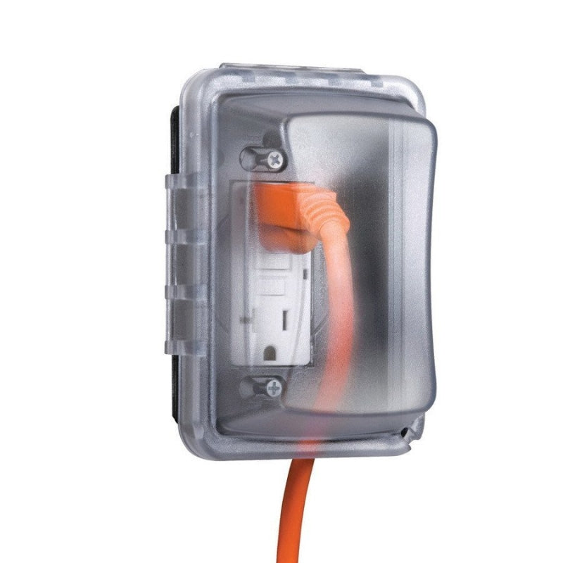 HUBBELL Hubbell MM410C Cover, 5-1/2 in L, 4 in W, Polycarbonate, Clear ELECTRICAL HUBBELL