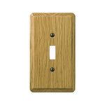 AMERELLE Amerelle 901TL Wallplate, 5-1/4 in L, 3 in W, 1 -Gang, Oak Wood ELECTRICAL AMERELLE