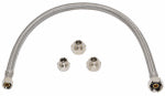 HOMEWERKS WORLDWIDE LLC Universal Faucet Connector, Stainless Steel, 3/8 In. Compression x 1/2 In. Compression x 1/2 In. Female Iron Pipe x 7/16 In. Compression, 20 In. PLUMBING, HEATING & VENTILATION HOMEWERKS WORLDWIDE LLC