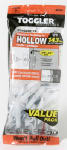MECHANICAL PLASTICS CORP TB Hollow Wall Anchors, 3/8-1/2-In., 20-Pk.