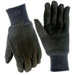 BIG TIME PRODUCTS LLC Cotton Jersey Gloves, Brown, Men's L, 6-Pk.