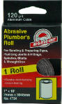 ALI INDUSTRIES Plumber's Sanding Roll, 120 Grit, 1-In. x 10-Ft.