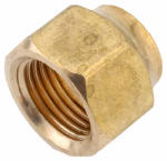 ANDERSON METALS CORP Pipe Fitting, Short Forged Refrigerator Flare Nut, Brass, 3/8 In. PLUMBING, HEATING & VENTILATION ANDERSON METALS CORP