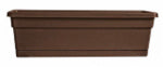The Ames Companies, Inc. Rolled-Rim Window Box, Cocoa, 24-In.