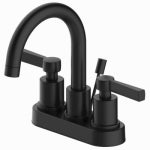 HOMEWERKS WORLDWIDE LLC-IMPORT 2-Handle Bathroom Faucet, Matte Black PLUMBING, HEATING & VENTILATION HOMEWERKS WORLDWIDE LLC-IMPORT