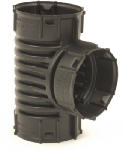 ADVANCED DRAINAGE SYSTEMS Poly Snap Drain Tube Tee, 4 In.