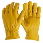 BIG TIME PRODUCTS LLC Deerskin Gloves, Elastic Wrist, Men's Large