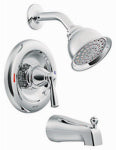 MOEN INC Banbury Tub / Shower Lever Handle, Spout + Showerhead, Chrome