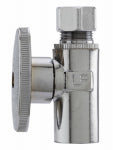 PLUMB SHOP DIV BRASSCRAFT Straight Supply Stop Valve, Chrome, 1/2-In. Copper Sweat x 3/8-In. O.D. Compression PLUMBING, HEATING & VENTILATION PLUMB SHOP DIV BRASSCRAFT