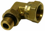 MI CONVEYANCE SOLUTIONS 90 Degree Hydraulic Adapter, 3/8-In. Male 0-Ring x 3/8-In. FP Swivel HARDWARE & FARM SUPPLIES MI CONVEYANCE SOLUTIONS