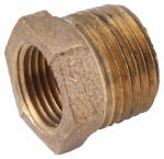 ANDERSON METALS CORP Pipe Fitting, Red Brass Hex Bushing, Lead Free, 1/2 x 1/4 In. PLUMBING, HEATING & VENTILATION ANDERSON METALS CORP