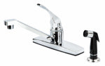 HOMEWERKS WORLDWIDE LLC Single-Handle Kitchen Faucet, Side Spray, Chrome