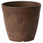 NOVELTY MFG CO ArtStone Dolce Water-Minder Planter, Plastic, Rust, 6 In. Round
