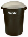 NEWELL BRANDS DISTRIBUTION LLC Trash Can, Evergreen with True Value Logo, 32 Gallons